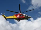 The Westpac Rescue Helicopter attended a number of incidents over the weekend. Picture by Cathy Adams