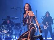 British pop star Dua Lipa performs at the Lollapalooza Music Festival (AP PHOTO)