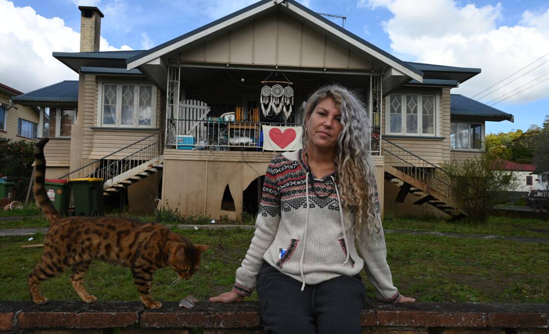 Dawson Street resident Nikki McGuire said for the mental health of flood victims they needed answers on land swaps, buy backs and relocations. Picture by: Cathy Adams