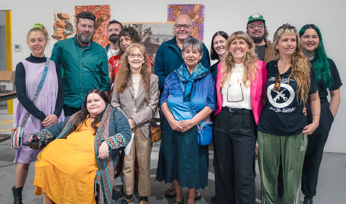 Artists chosen to take part in CONVERGE, alongside officials. Picture by LCC
