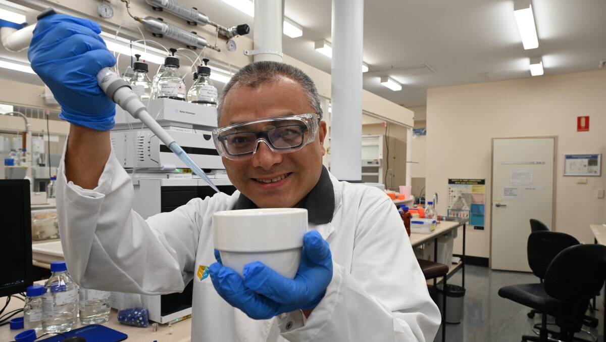 Research being conducted at Southern Cross University has boosted its rankings, such as the work being done by Dr Ben Liu into understanding the characteristics of coffee. Picture by Cathy Adams