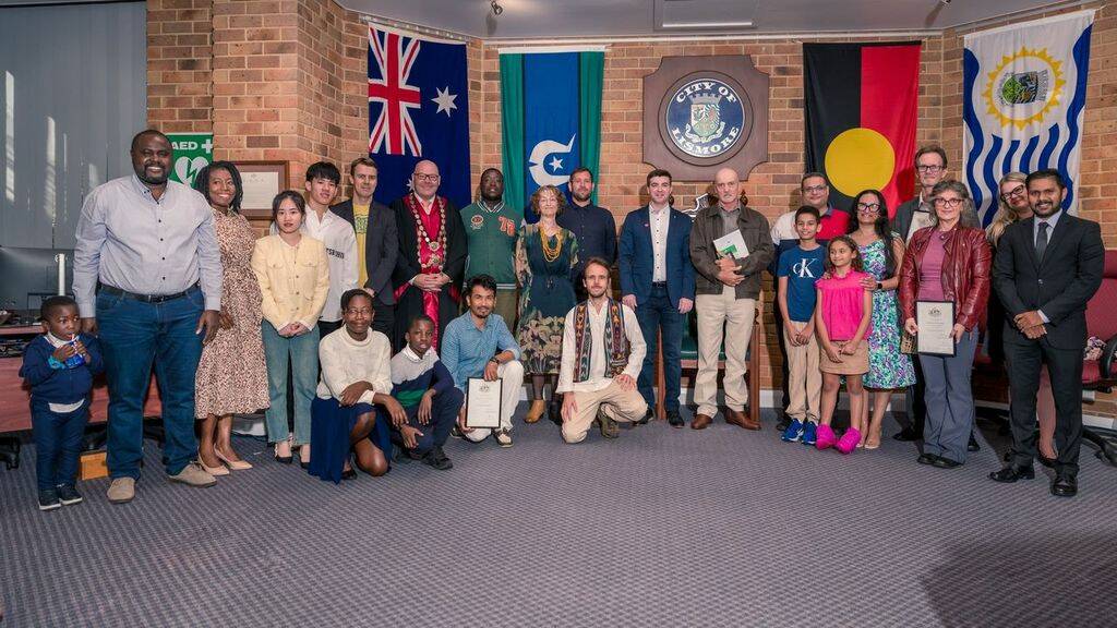 23 people were granted Australian citizenship in Lismore on Monday. Picture by Lismore City Council