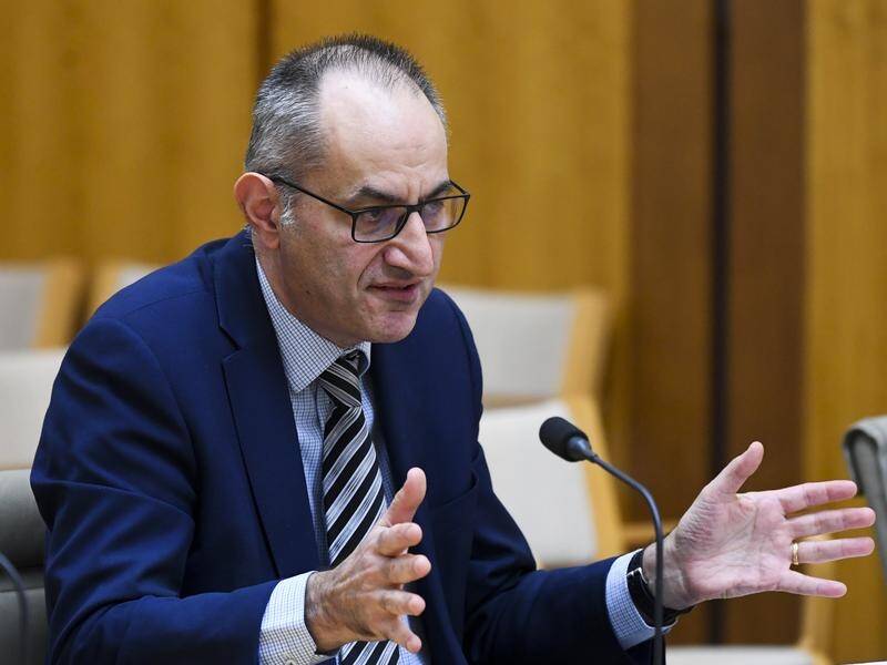 Home Affairs secretary Mike Pezzullo has agreed to stand down over leaked text messages. (Lukas Coch/AAP PHOTOS)