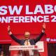 Anthony Albanese steered clear of any discussion of Palestine or the CFMEU controversy. Photo: Jeremy Piper/AAP PHOTOS